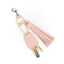 Load image into Gallery viewer, Tassel Keychain with USB Cord
