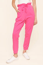 Load image into Gallery viewer, Anything Goes French Terry Knit Paperbag Joggers
