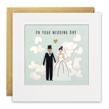 Load image into Gallery viewer, Wedding Couple Paper Shakies Card
