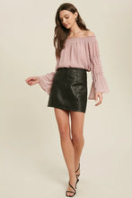 Load image into Gallery viewer, Vegan Leather Mini Skirt
