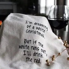 Load image into Gallery viewer, I Am Dreaming of a White Christmas Towels
