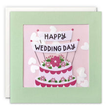 Load image into Gallery viewer, Happy Wedding Day Cake Paper Shakies Card
