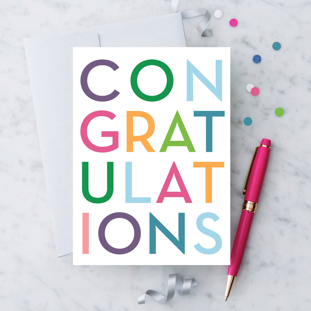 “Congratulations” Greeting Card.