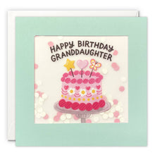 Load image into Gallery viewer, Granddaughter Cake Paper Shakies Card
