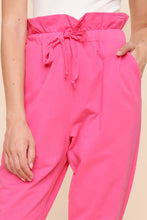 Load image into Gallery viewer, Anything Goes French Terry Knit Paperbag Joggers
