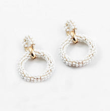 Load image into Gallery viewer, Beaded Circle Earrings
