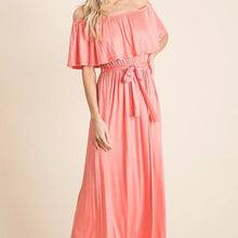 Load image into Gallery viewer, Julliana Rayon Jersey Off the Shoulder Maxi Dress
