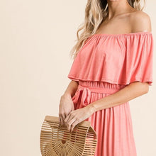 Load image into Gallery viewer, Julliana Rayon Jersey Off the Shoulder Maxi Dress
