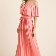 Load image into Gallery viewer, Julliana Rayon Jersey Off the Shoulder Maxi Dress
