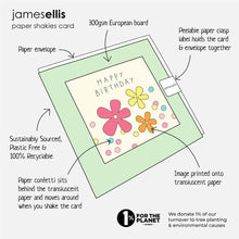 Load image into Gallery viewer, New Baby Mobile Paper Shakies Card

