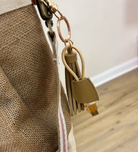 Load image into Gallery viewer, Tassel Keychain with USB Cord
