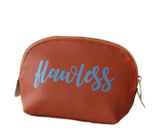 Load image into Gallery viewer, Flawless Vegan Leather Cosmetic Bag
