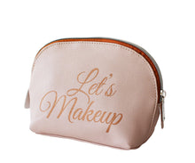 Load image into Gallery viewer, Let&#39;s makeup Vegan Leather Cosmetic Bag
