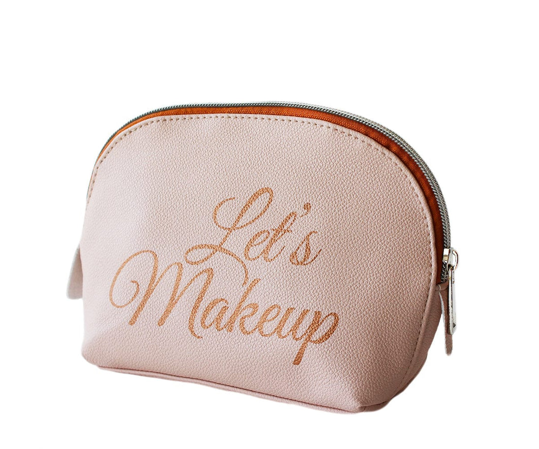 Let's makeup Vegan Leather Cosmetic Bag