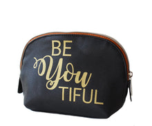 Load image into Gallery viewer, Beyoutiful Vegan Leather Cosmetic Bag
