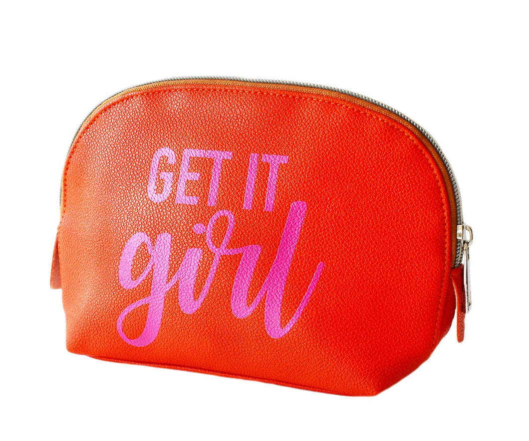 Get it girl Vegan Leather Cosmetic Bag