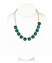 Load image into Gallery viewer, Green Faceted Necklace
