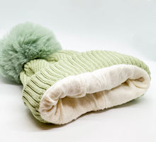 Load image into Gallery viewer, Cable-Knit Wool Blend Winter Pom Pom Hats

