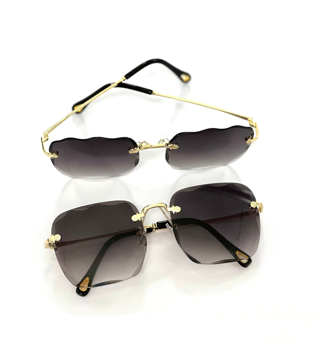 Dark Gray Square Fashion Sunglasses