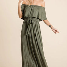 Load image into Gallery viewer, Julliana Rayon Jersey Off the Shoulder Maxi Dress
