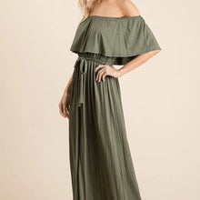 Load image into Gallery viewer, Julliana Rayon Jersey Off the Shoulder Maxi Dress
