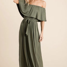Load image into Gallery viewer, Julliana Rayon Jersey Off the Shoulder Maxi Dress
