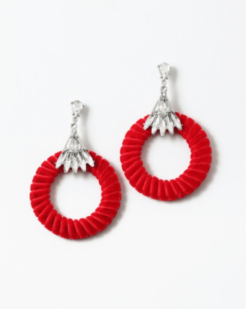 Red Velvet Earrings