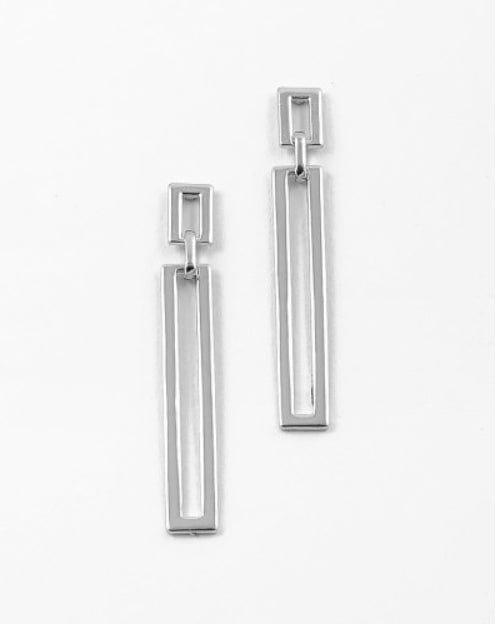 Long Square Drop Earrings