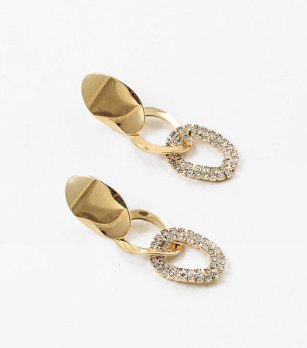 Dressy Gold Dipped Drop Earrings