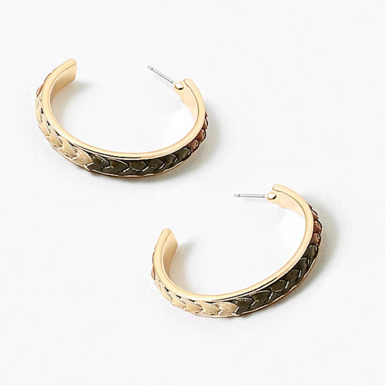 Leather Wrapped Hoop