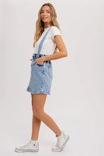 Load image into Gallery viewer, Suspender Denim Mini Skirt
