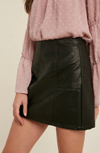 Load image into Gallery viewer, Vegan Leather Mini Skirt
