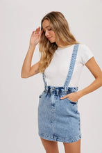 Load image into Gallery viewer, Suspender Denim Mini Skirt
