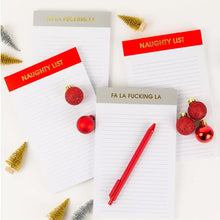 Load image into Gallery viewer, Naughty List Notepad
