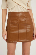 Load image into Gallery viewer, Vegan Leather Mini Skirt
