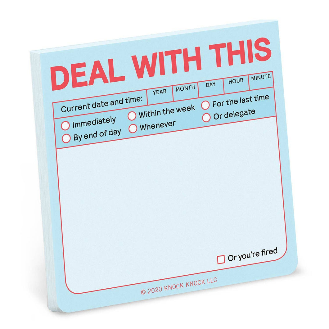 Deal with This Sticky Note