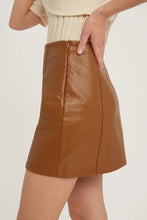 Load image into Gallery viewer, Vegan Leather Mini Skirt
