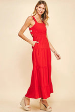 Load image into Gallery viewer, Sleeveless Tiered Maxi Dress

