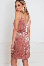 Load image into Gallery viewer, Slip Crushed Velvet Mini Dress
