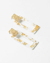 Load image into Gallery viewer, Gold Color Foil Speckles Earrings
