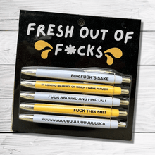Load image into Gallery viewer, Fresh out of Fucks Pen Set
