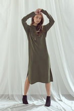 Load image into Gallery viewer, Sweater Dress in Moss Green
