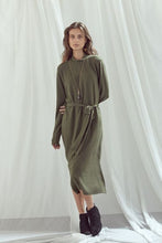 Load image into Gallery viewer, Sweater Dress in Moss Green
