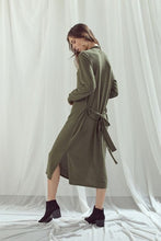 Load image into Gallery viewer, Sweater Dress in Moss Green
