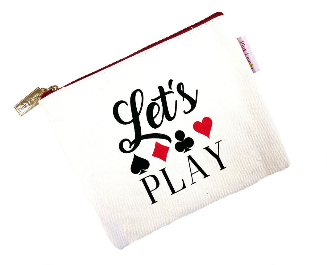 Let's Play  Canvas Pouch