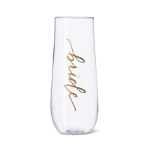 Load image into Gallery viewer, STEMLESS CHAMPAGNE BRIDE GLASS
